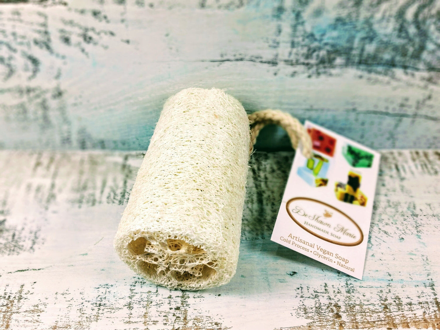 Organic Natural 4" Loofah, natural sponge,